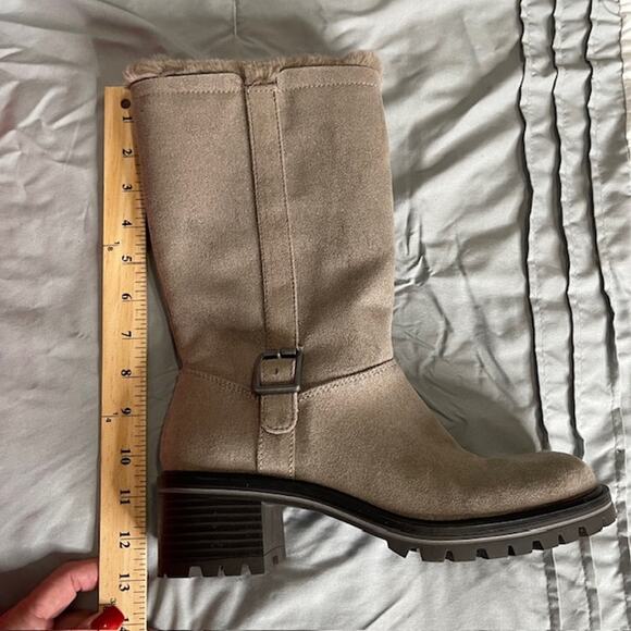 Kelly & Katie Katiyana slate grey boot with faux fur New w/box 8.5 - Picture 11 of 13